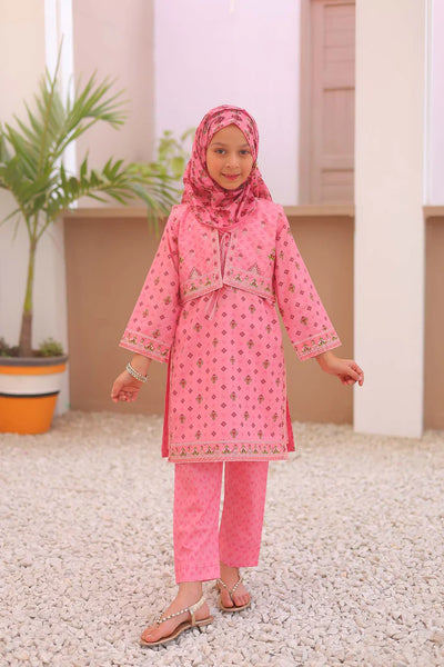 ST 3pcs Pink Emb Kotti