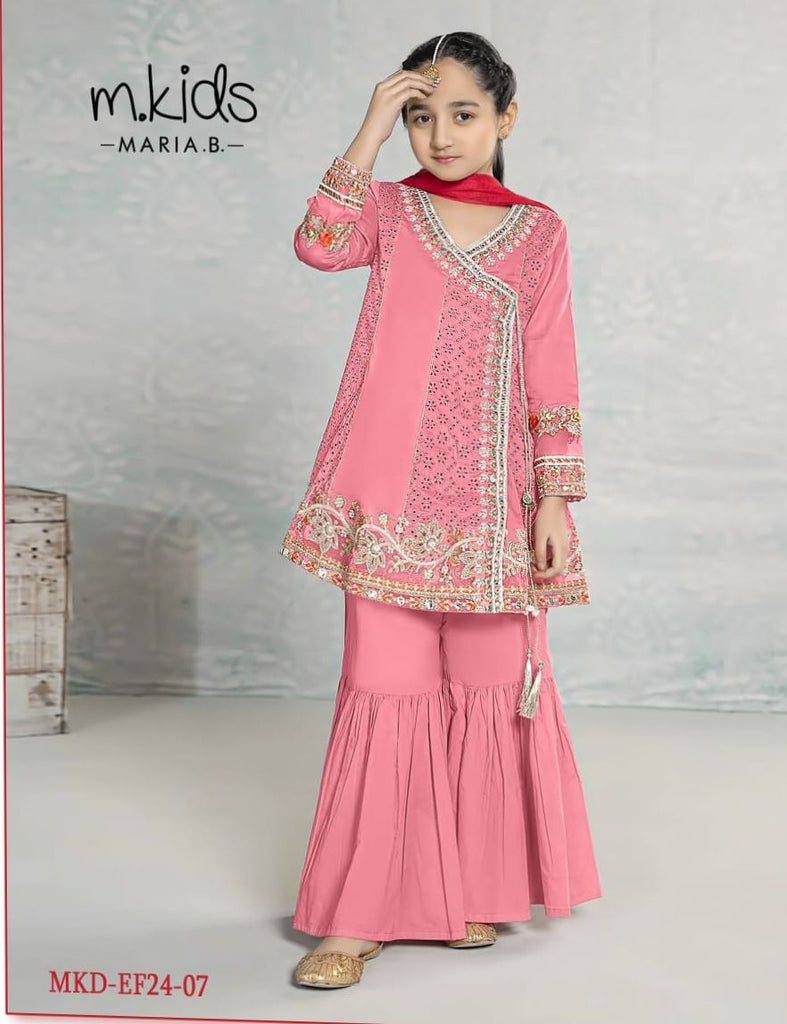 MB Pink Anarkali Gharara