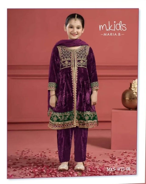 MB Purple Velvet Frock