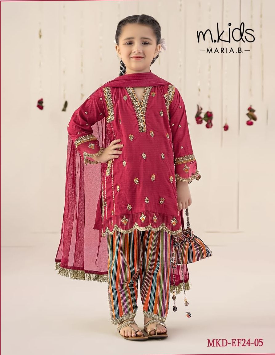 MB Red Kurti Shalwar