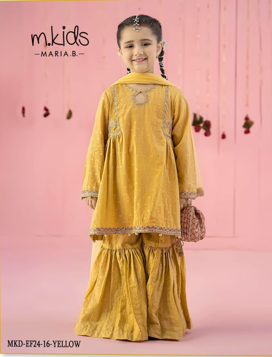 MB Yellow Anarkali Gharar